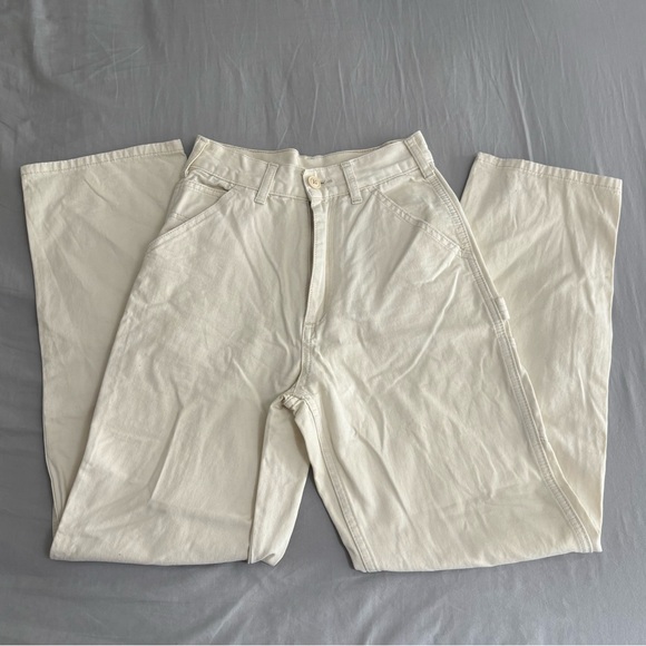 Brandy Melville cream high rise cargo pants - Picture 3 of 4